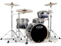 PDP 4pc Concept Maple Drum Set by DW-Silver Black Fade PDP 4pc Concept Maple Drum Set by DW-Silver Black Fade